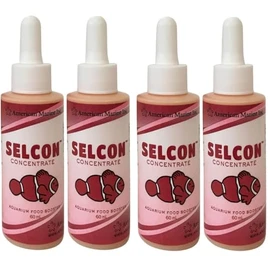 Selcon American marine Aquarium Fish Food (4 Small Bottles = 240mL Total)