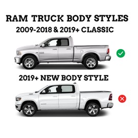 Husky Liners - Front & Rear Mud Guards | 2009 - 2023 Ram 1500/Ram 1500 Classic, 2010 - 2018 Ram 2500/3500 w/Single Rear Wheels & with OEM Fender Flares, Front & Rear Set - Black, 4 Pc | 58186