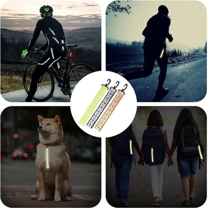 Samcos Reflective Band, Reflective Strap, Night Fluorescence, Reflector, Includes Key