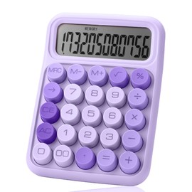 Mr. Pen- Mechanical Switch Calculator, 12 Digits, Large LCD Display, Purple Calculator Big Buttons, Back to School Supplies