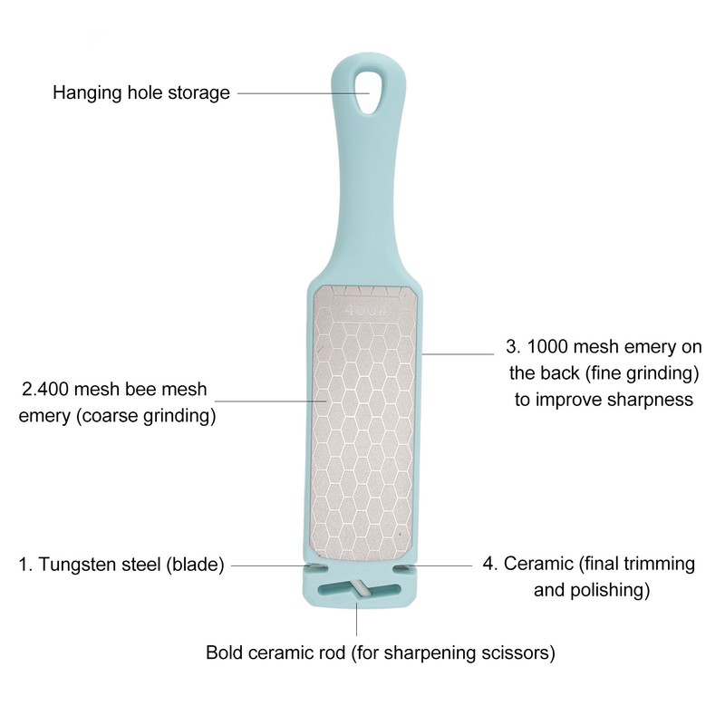 Fast Emery Knife Sharpener Double Sided Sharpening Stone Household Multipurpose