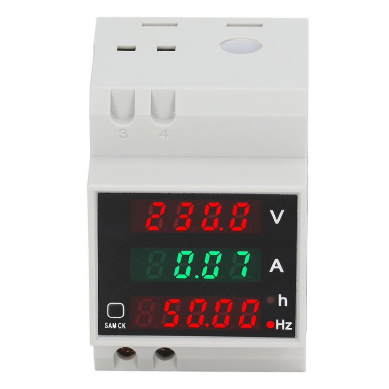 Digital Single Phase Energy Meter Tester Electricity Usage Monitor Ampermeter