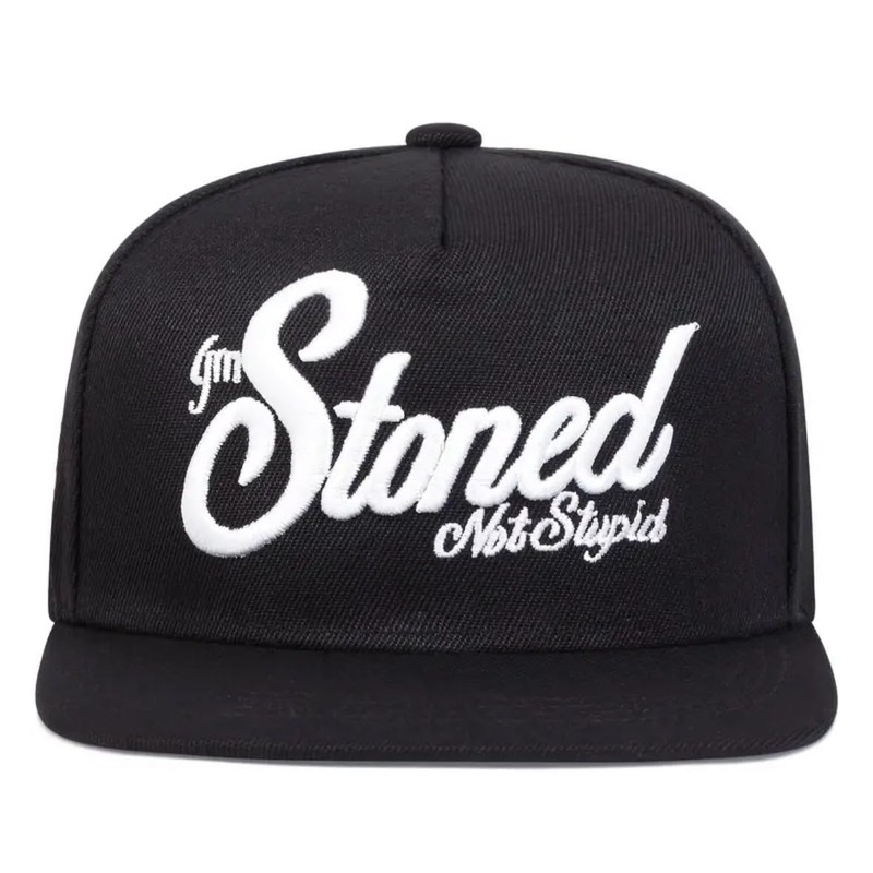 Sproutsy Men's Street Snapback Hat, Flat Visor, Straight Cap, Stoned,