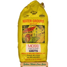 Moss Water Ground Yellow Corn Grits 5 Lbs