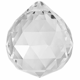 80mm Large Crystal Prism Suncatcher for Windows Hanging, Clear Glass Crystal Sun Catcher Beads Pendants Maker Balls for Indoor Outdoor Garden Feng Shui Home Decor