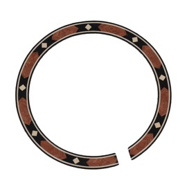 BQLZR Acoustic Guitar Soundhole Rosewood Rosette，Round Sound Hole Decoration add Some Bling To the Face,Inner Diameter 3.70inch, Width 0.39inch, Requires Glue Guitar Sticker Decal