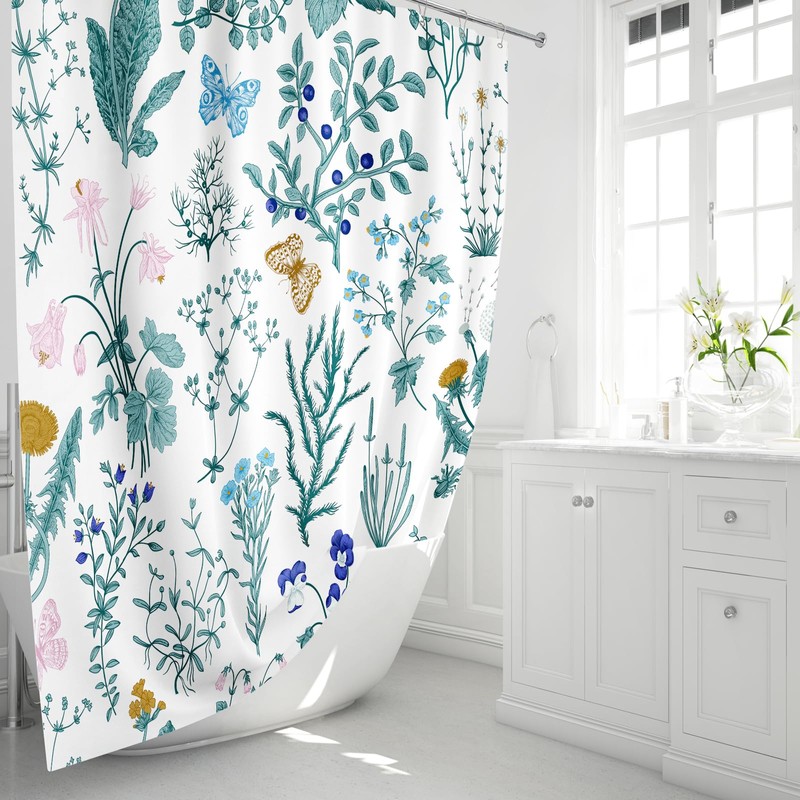 MAYZUS Extra Long Shower Curtain 72 x 84 Inch, Tall