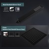 All Metal Rain Shower Head with Handheld Combo, YDmeet 8