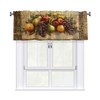 Retro Fruit Curtain Valance for Windows Rod Pocket Valance Window