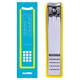 Nelic Large nail clippers that don't cause nails to stick out, 1 piece, yellow / 넬릭 손톱이 튀지않는 대형 손톱깎이, 1개, 옐로우