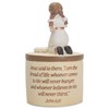 First Communion Praying Girl John 6:35 Resin Stone 5 inch
