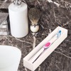 Linkidea Toothbrush Holder with Diatomite Drying Stone, Acrylic Bathroom Drawer