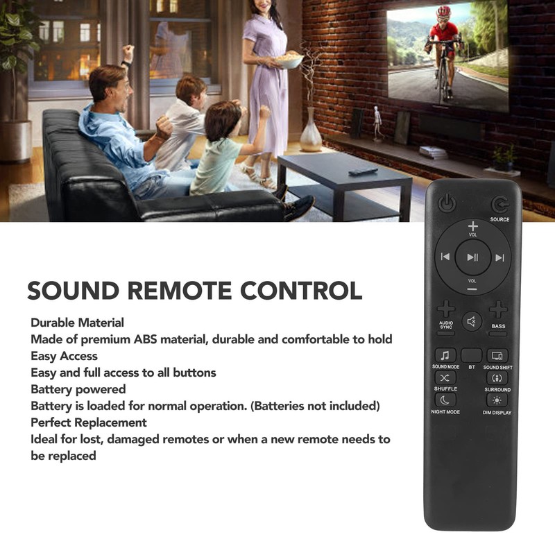 Soundbar Remote Control Replacement for Bar 5.1 Bar 3.1 Bar