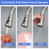 iFealClear Universal Kitchen Faucet Head Replacement, 3 Modes Pull Down