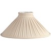 Royal Designs Antique Gold Chimney Pleated Oval Designer Lamp Shade,