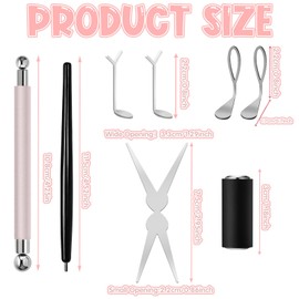 Set di 8 Magneti Cat Eye – Kit Nail Art 3-in-1 con Magneti a Forbice e Cilindrici per Creare Effetti "Goccia di Vetro", Design Cat Eye Curvi e Ampi su Smalto Gel – Ideale per Manicure Fai-da-te e Uso