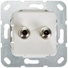 Gira 565103 SAT F Socket Double Gender Changer Fitting Pure
