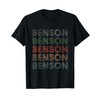 Benson First Name Grunge Style Vintage Retro T-Shirt