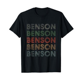 Benson First Name Grunge Style Vintage Retro T-Shirt