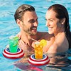 Harsever 8 PCS 4th of July Floaties for Pool,Patriotic Drink