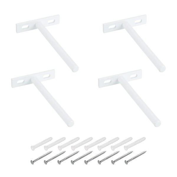 PATIKIL Floating Shelf Bracket 5", 4 Set T Brackets for