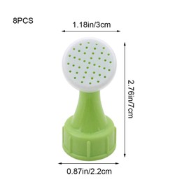 JIALWSJWAN 8 Pack Watering Tops for Plastic Bottles Mini Hand Bottle Top Waterers Portable Watering Sprinkler Heads for Plant Flower Gardening