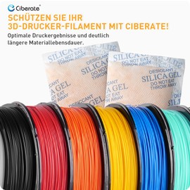 Ciberate 50 g x 6 Packs Silica Gel with Orange Beads Moisture Indicator Food Grade Silica Gel Desiccant Bag Silica Gel Moisture Absorber for Moisture Removal