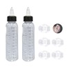 2 Hair Oil Bottles with 5 Double Earmuffs, 120ml Hair