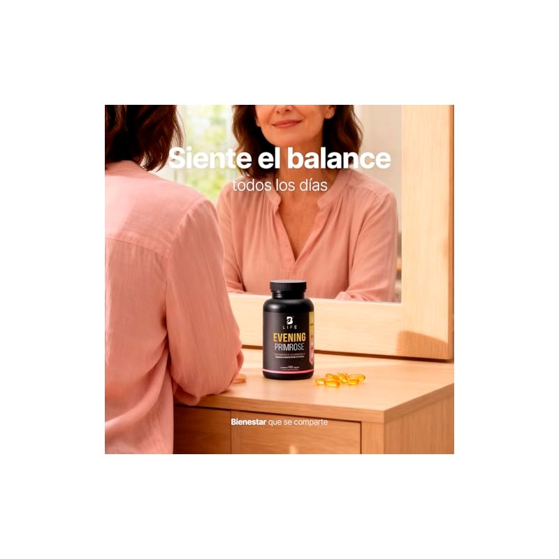 Aceite de Prímula (Onagra) de 180 Cápsulas Blandas de 1000mg.