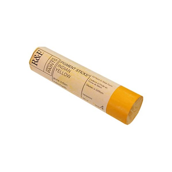 R&F Handmade Paints 264D Oil Pigment Stick 100ml Indian Yellow