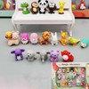 BYTERT Animal Pencil Erasers, 19 Pcs 3D Animal Erasers Sea