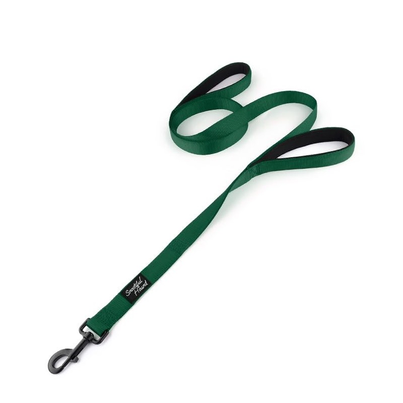 Snootiful Hound Double Handle Dog Lead - Padded Leash With