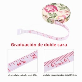 Asixx Cinta métrica Corporal, 150 cm / 60 in Cinta métrica precisa Tapeline Body Fitness Regla retráctil para medir el Cuerpo, como el Pecho, la Cintu