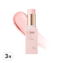 Glint Stick Highlighter 7g, 03 Rosy Moon, 3 pcs / Glint 스틱 하이라이터 7g, 03 로지 문, 3개