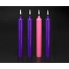 1 1/2" X 12" Stearine Wax Church Advent Candles (Set