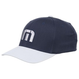 TravisMathew Skipper - Gorra ajustable, Azul marino/Gris, Talla única