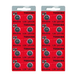 Toshiba LR1130 189 Battery 1.5V Alkaline (20 Batteries)