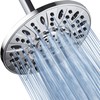 AquaDance High Pressure 6-Setting, 7" Rainfall Shower Head – Tested