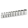 GEARWRENCH 10 Pc. 1/4" Drive 12 Pt. Standard Socket Set,