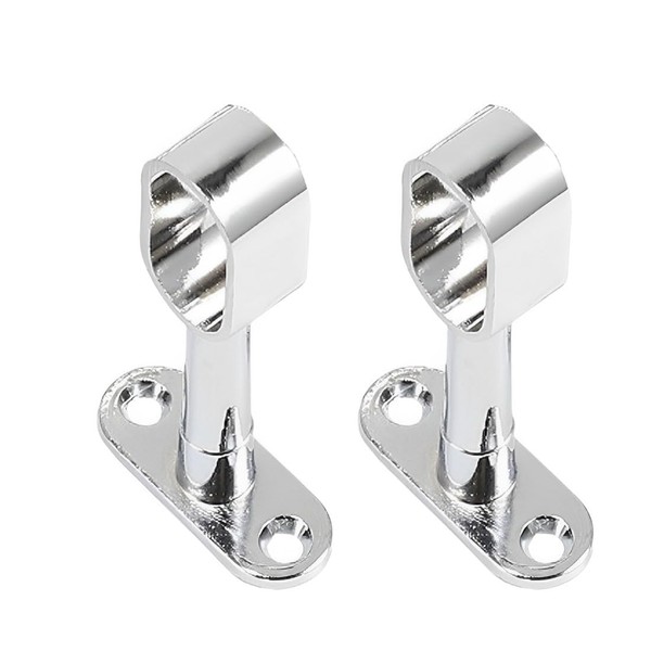 Pack of 2 Oval Wardrobe Rails, 17 x 31 mm,