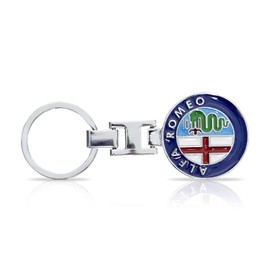 Universal Key Fob 3D Metal Compatible Car Logo Emblem Badge for Alfa Romeo Accessories