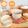 Sourdough Bread Starter Jar Cloth Covers, 4 Pieces Cotton Cloth