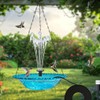 AIXXCUVQ Garden Floating Fountain with Maximum Bird Play Space USB