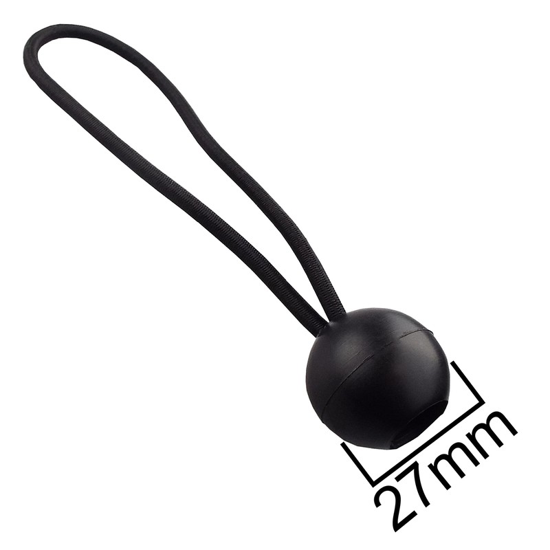 bulk pack of 30 x 8" elasticated toggles/bungee ball/straps/shock cords