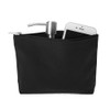 Aspire 6-Pack Black Canvas Cosmetic Bags 7 1/2 x 5