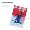 Lantern Press 1000 Piece Jigsaw Puzzle, Brighton, Utah, Colorblocked Skier