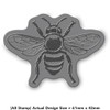 'Bee' Rubber Stamp - Unmounted Design for Crafting & Scrapbooking,