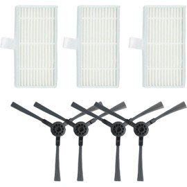 4 cepillos laterales, 3 filtros para aspiradora robot Cecotec (A)