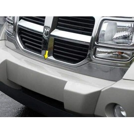 QAA is Compatible with 2007-2011 Dodge Nitro 1 Piece Stainless Front Grille Accent Trim, 3.5" Width, Lower SG47940
