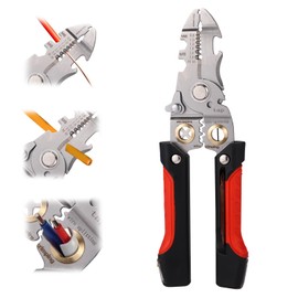 Lyreh 2 in 1 Wire Strippers, Versatile Wire Strippers with Electricity Measurement Function Wires Stripping Pliers Electrician Tools Pliers for Scraping and Pressing Wires